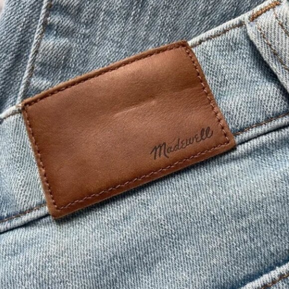Madewell Jeans 9” High Rise Skinny Button Fly Asbury Light Wash Stretch Size 32 - Picture 11 of 14